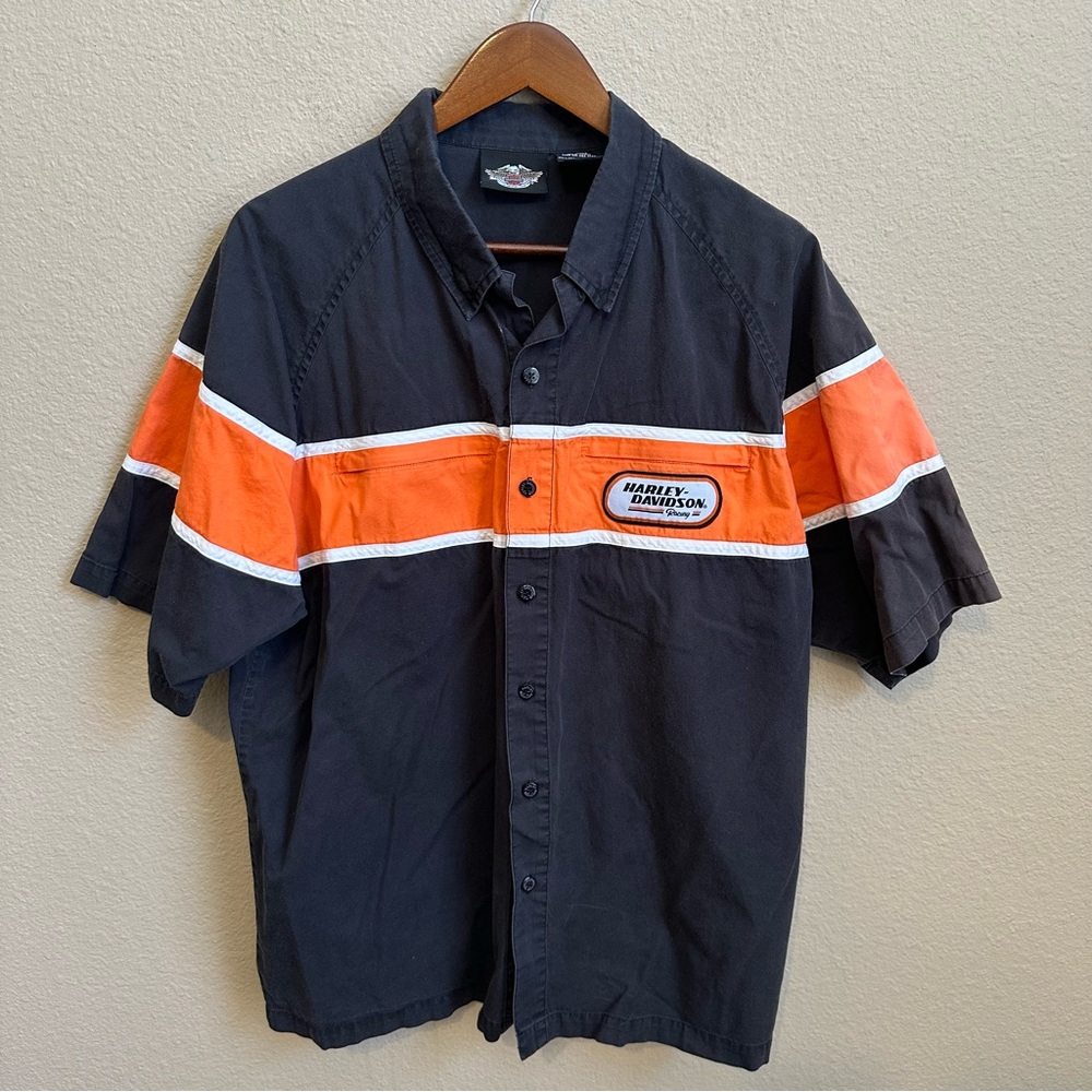 Harley Davidson Men’s Short Sleeve Workshirt Button Down